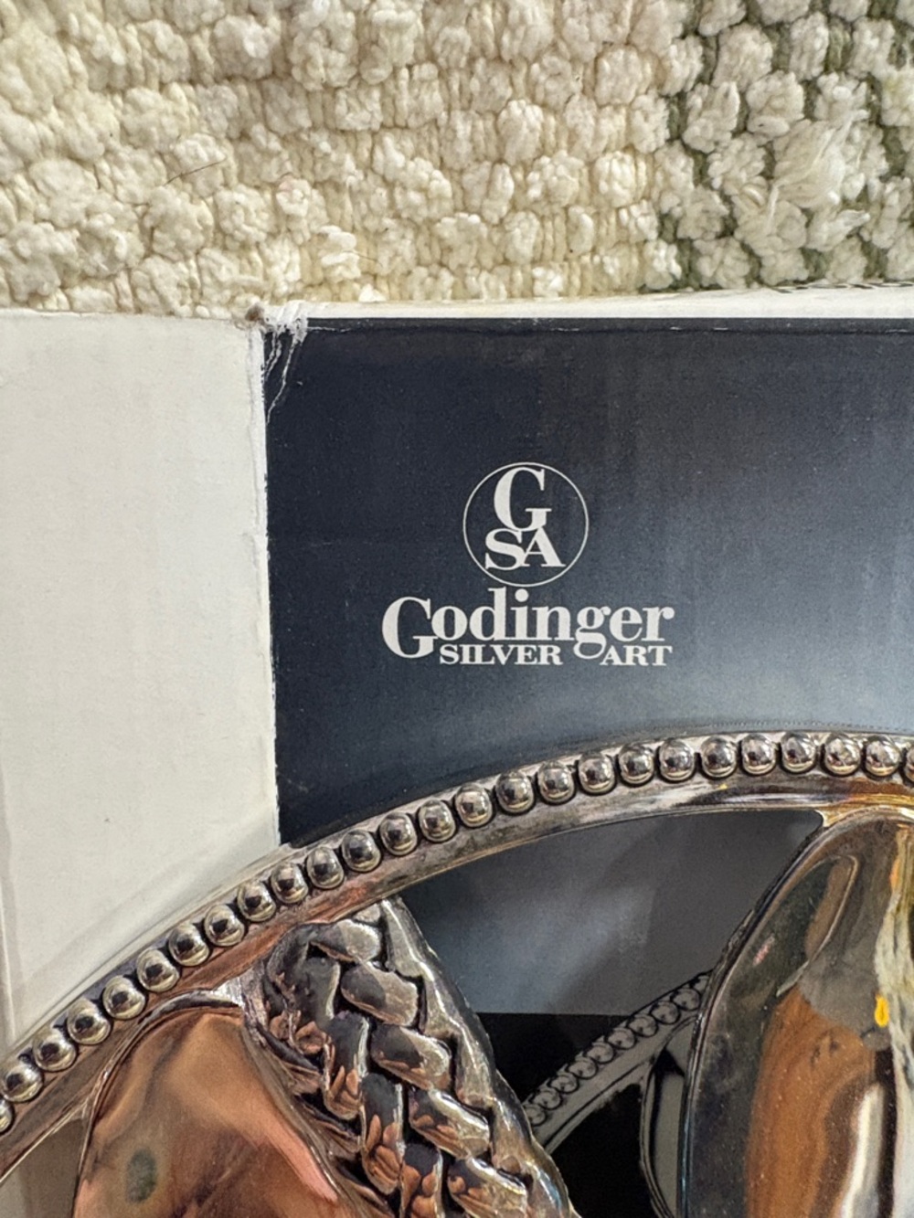 Godinger Silver-Plated Flatware Motif Trivet – Shiny Silver - Picture 3 of 5